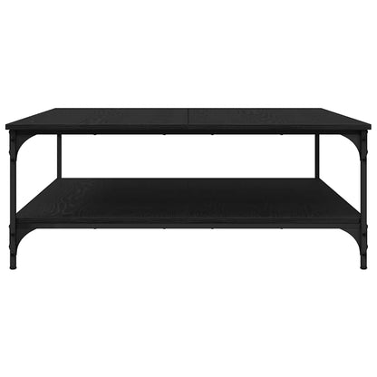 vidaXL Couchtisch Schwarz Eichen-Optik 100 x 100 x 40 cm Holzwerkstoff