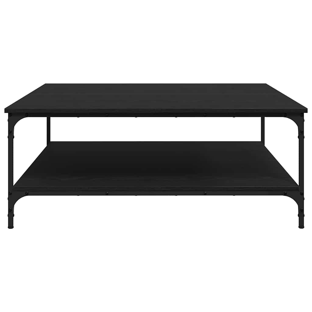 vidaXL Couchtisch Schwarz Eichen-Optik 100 x 100 x 40 cm Holzwerkstoff