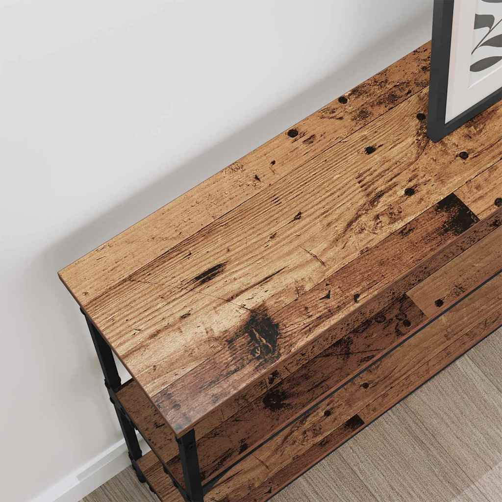 vidaXL Konsolentisch Altholz 100 x 22,5 x 75 cm Holzwerkstoff