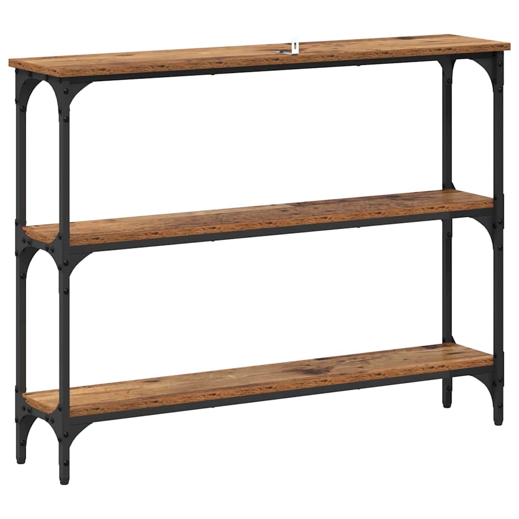 vidaXL Konsolentisch Altholz 100 x 22,5 x 75 cm Holzwerkstoff