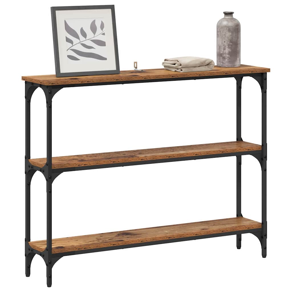 vidaXL Konsolentisch Altholz 100 x 22,5 x 75 cm Holzwerkstoff