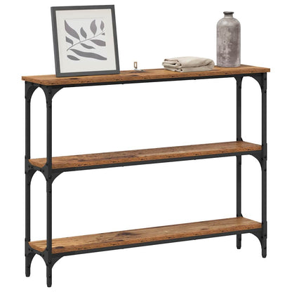 vidaXL Konsolentisch Altholz 100 x 22,5 x 75 cm Holzwerkstoff