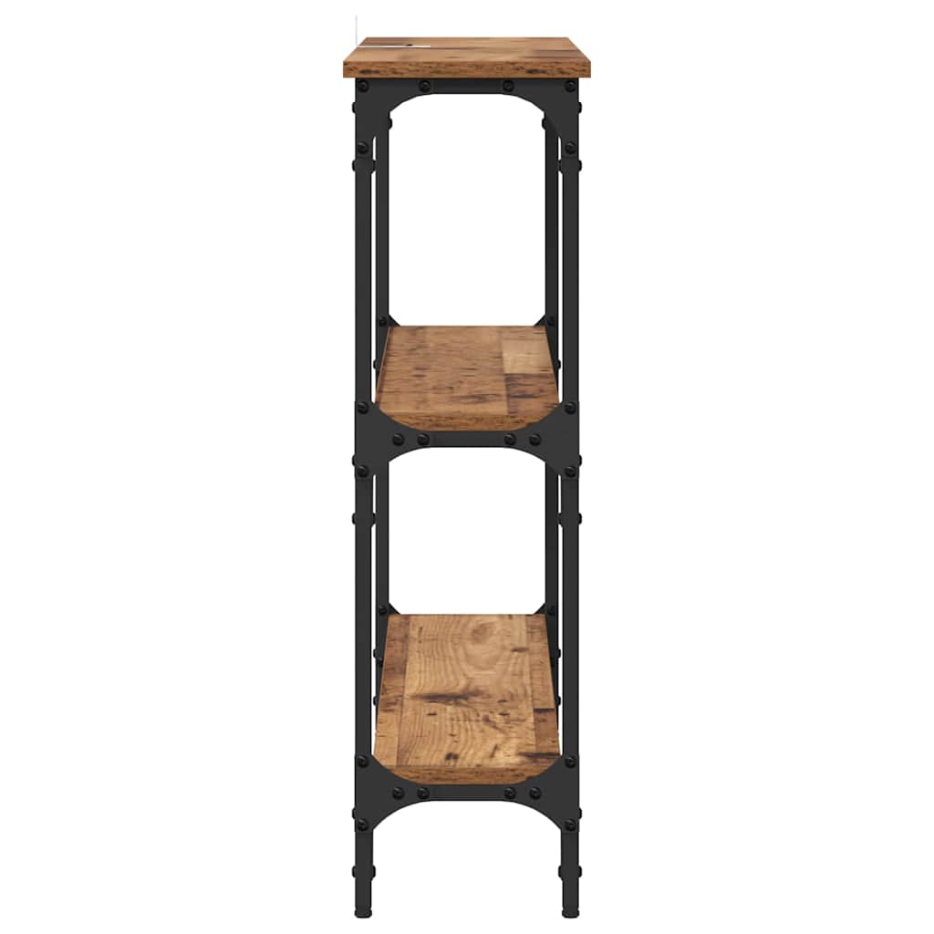 vidaXL Konsolentisch Altholz 100 x 22,5 x 75 cm Holzwerkstoff
