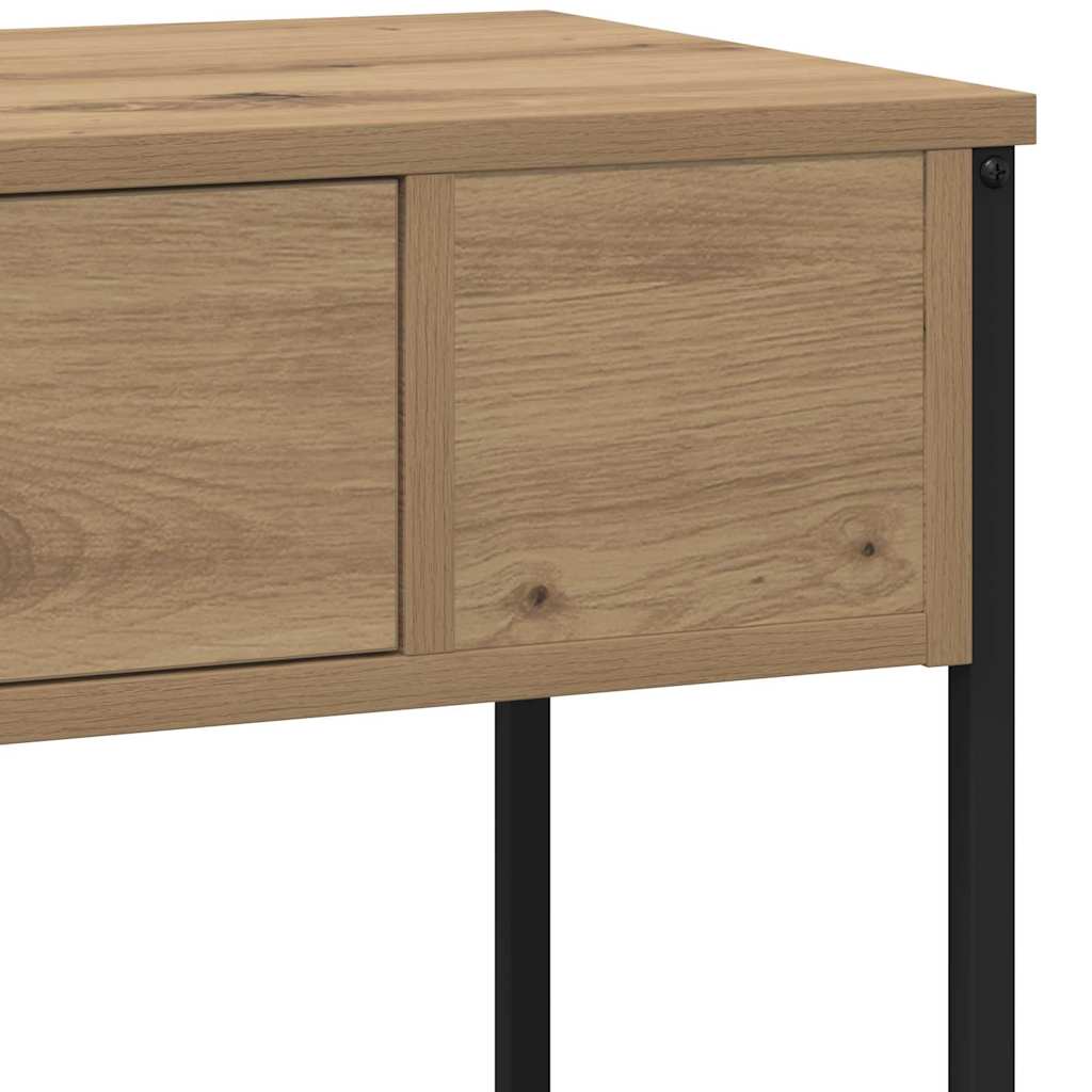 vidaXL Konsolentisch Artisan-Eiche 100 x 34,5 x 75 cm Holzwerkstoff
