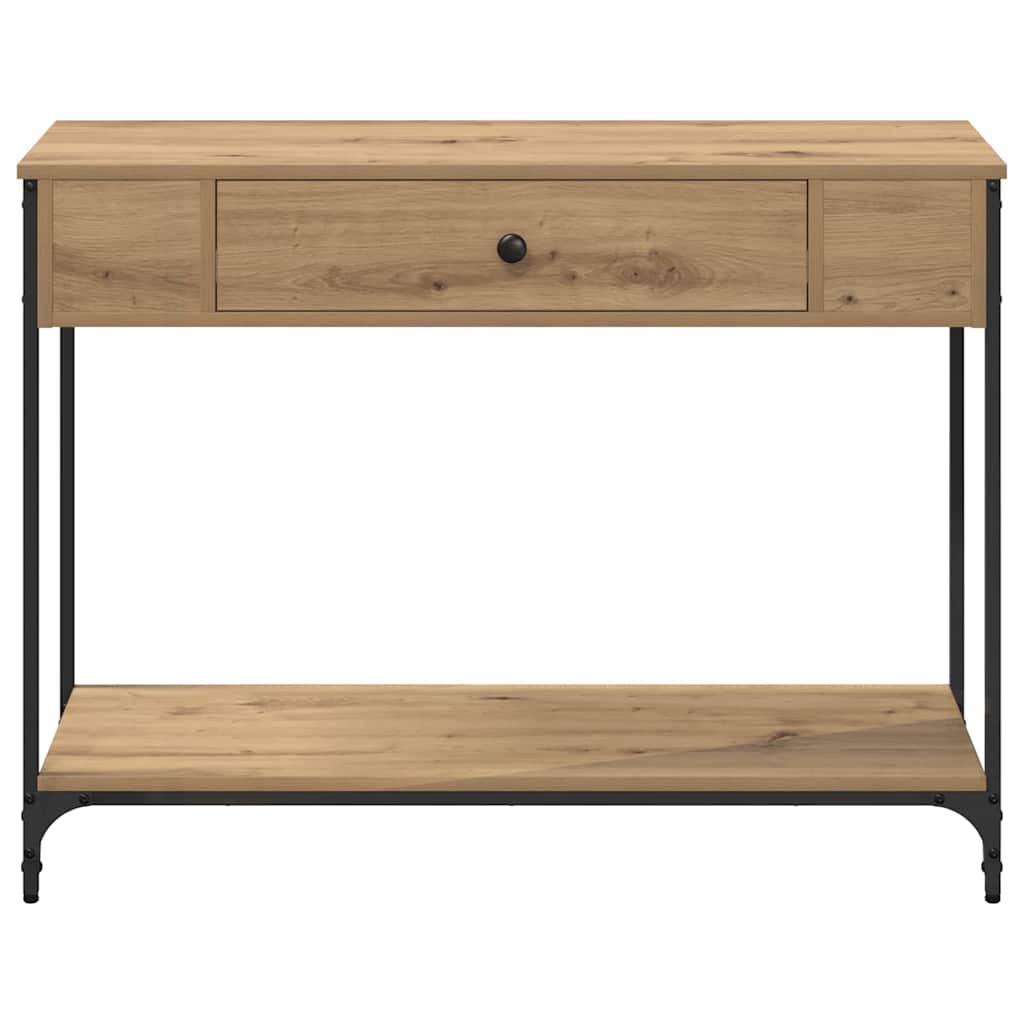 vidaXL Konsolentisch Artisan-Eiche 100 x 34,5 x 75 cm Holzwerkstoff