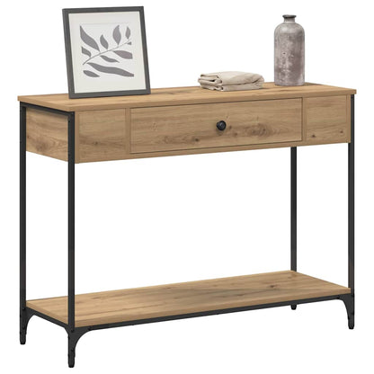 vidaXL Konsolentisch Artisan-Eiche 100 x 34,5 x 75 cm Holzwerkstoff