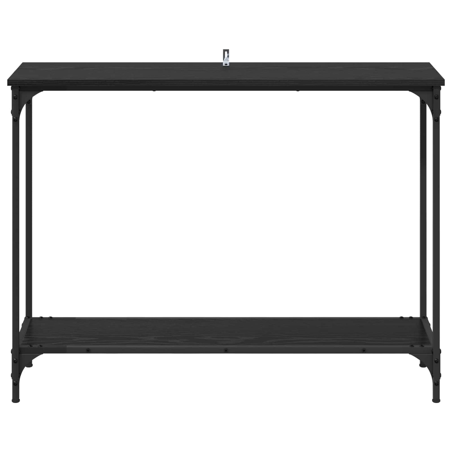 vidaXL Konsolentisch mit Regal Schwarz Eichen-Optik 101 x 30.5 x 75 cm