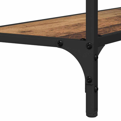 vidaXL Konsolentisch mit Regal Altholz 75 x 30.5 x 75 cm Holzwerkstoff
