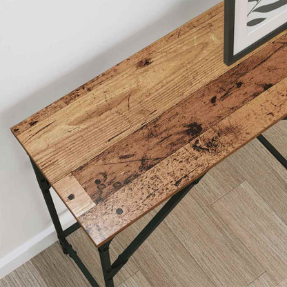 vidaXL Konsolentisch Altholz 140 x 29 x 75 cm Holzwerkstoff
