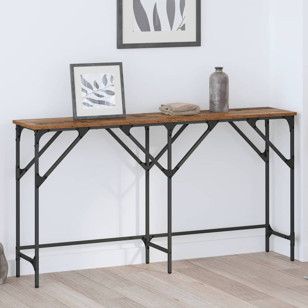 vidaXL Konsolentisch Altholz 140 x 29 x 75 cm Holzwerkstoff