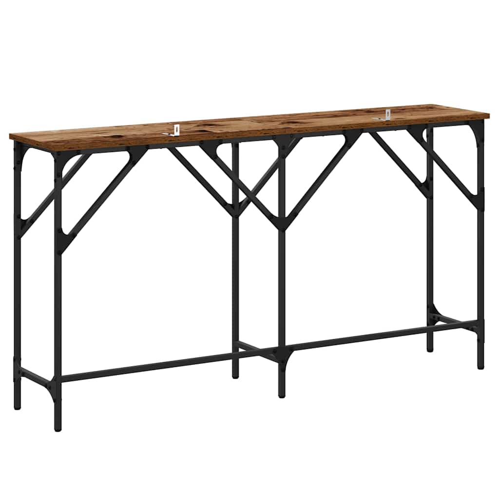 vidaXL Konsolentisch Altholz 140 x 29 x 75 cm Holzwerkstoff