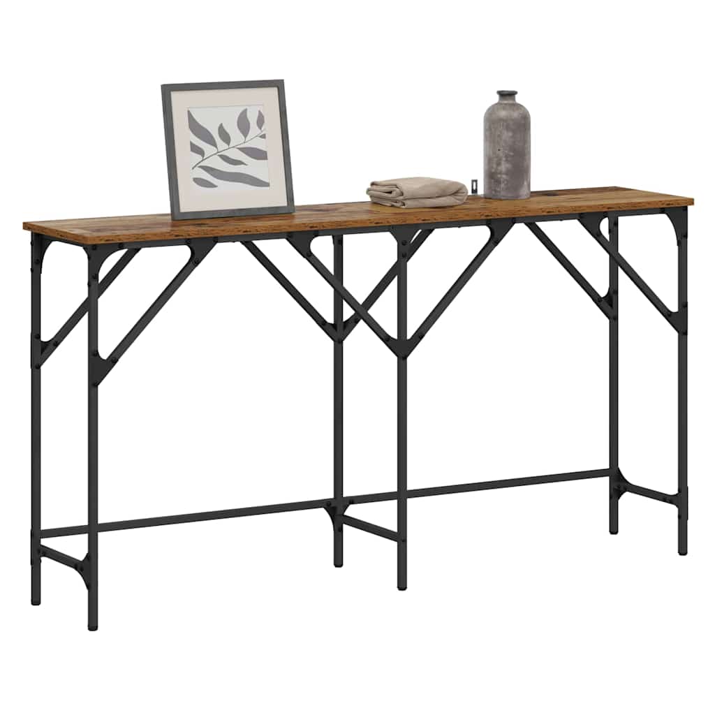 vidaXL Konsolentisch Altholz 140 x 29 x 75 cm Holzwerkstoff