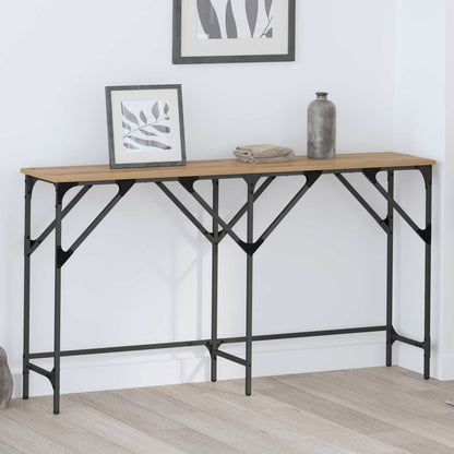 vidaXL Konsolentisch Artisan-Eiche 140 x 29 x 75 cm Holzwerkstoff
