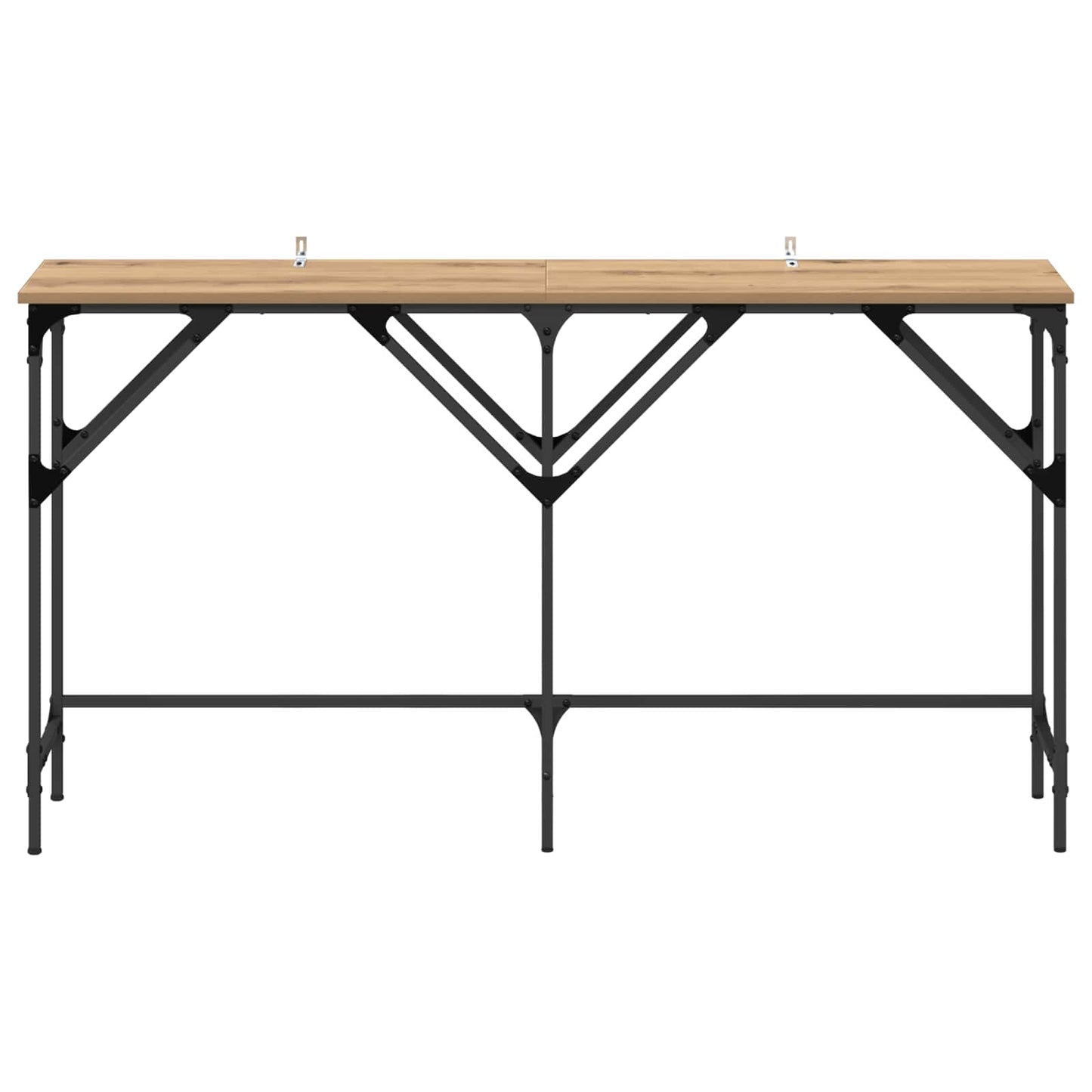 vidaXL Konsolentisch Artisan-Eiche 140 x 29 x 75 cm Holzwerkstoff
