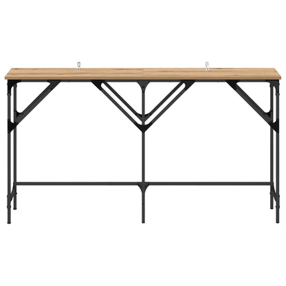 vidaXL Konsolentisch Artisan-Eiche 140 x 29 x 75 cm Holzwerkstoff