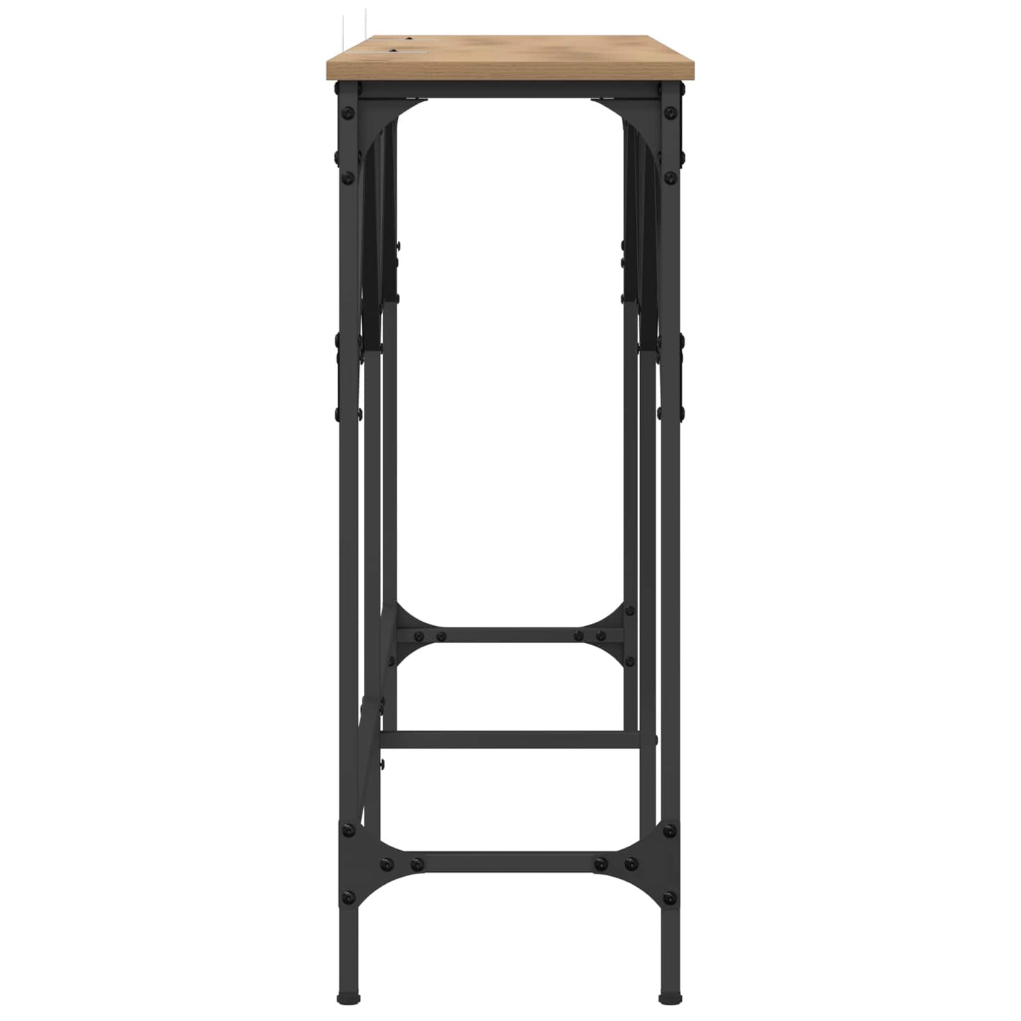 vidaXL Konsolentisch Artisan-Eiche 140 x 29 x 75 cm Holzwerkstoff