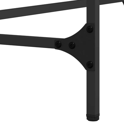 vidaXL Konsolentisch Schwarz Eichen-Optik 140 x 29 x 75 cm