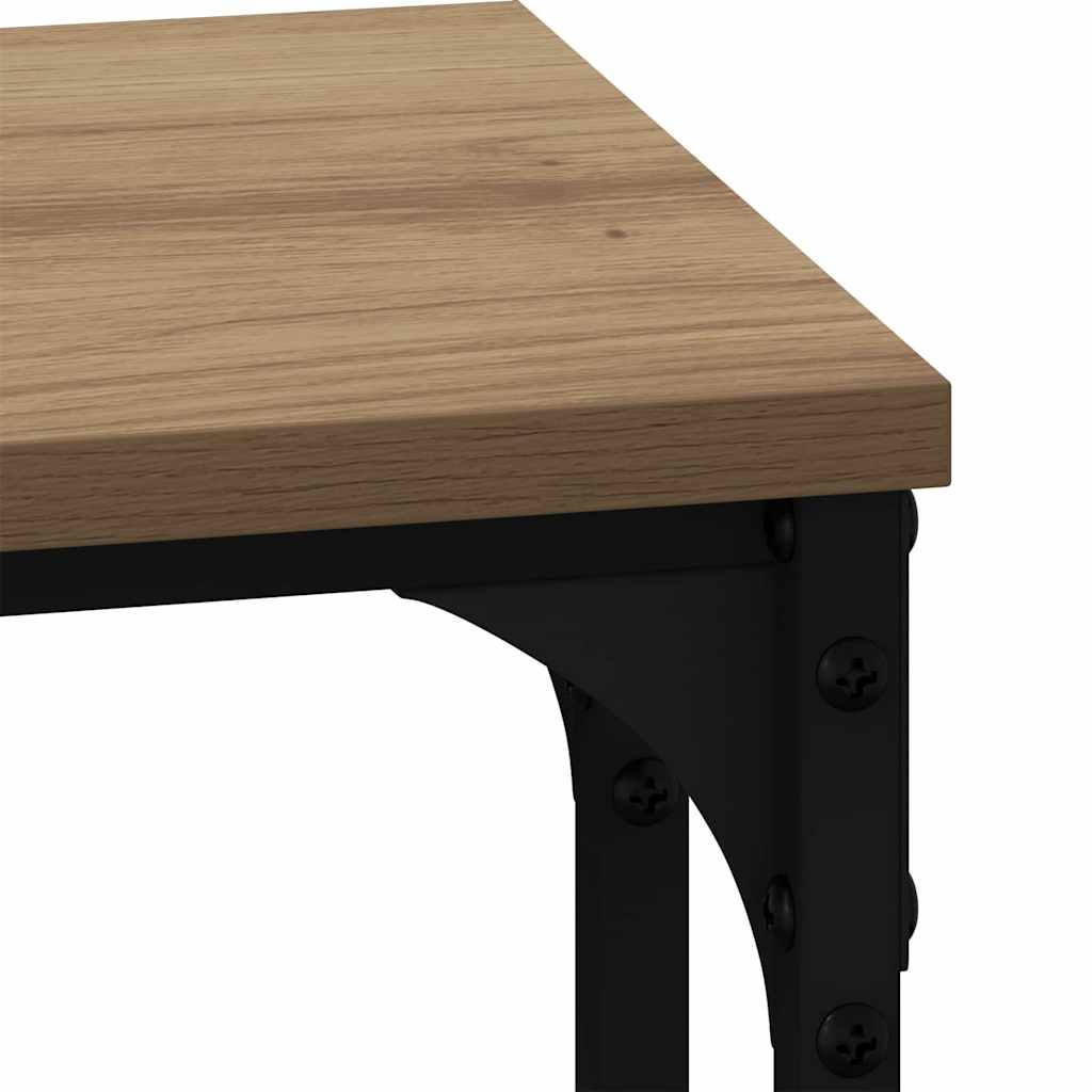 vidaXL Nesting Couchtisch 3 pcs Artisan-Eiche Holzwerkstoff