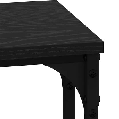 vidaXL Nesting Couchtisch 3 pcs Schwarz Eichen-Optik Holzwerkstoff