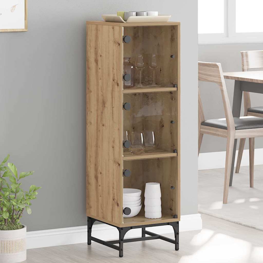 vidaXL Sideboard Artisan-Eiche 35 x 37 x 117 cm