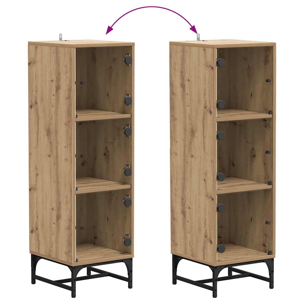 vidaXL Sideboard Artisan-Eiche 35 x 37 x 117 cm