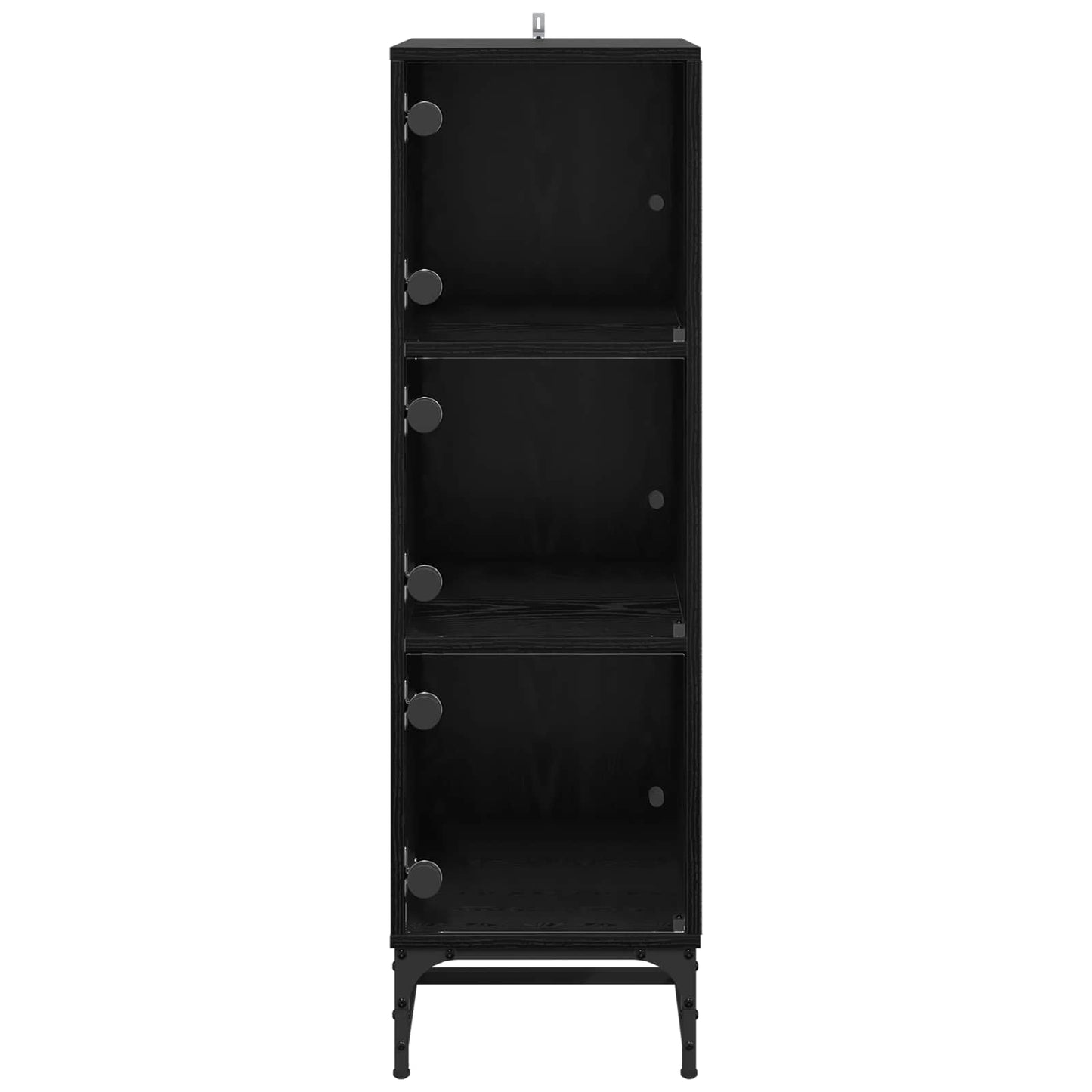 vidaXL Sideboard Schwarz Eichen-Optik 35 x 37 x 117 cm