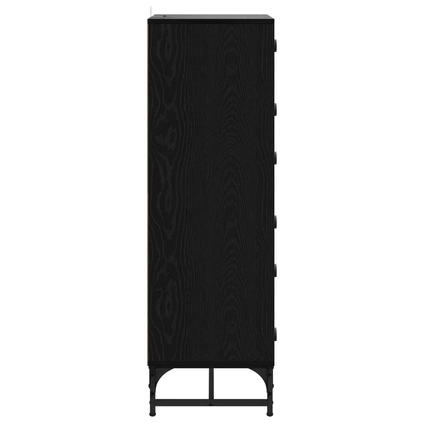 vidaXL Sideboard Schwarz Eichen-Optik 35 x 37 x 117 cm