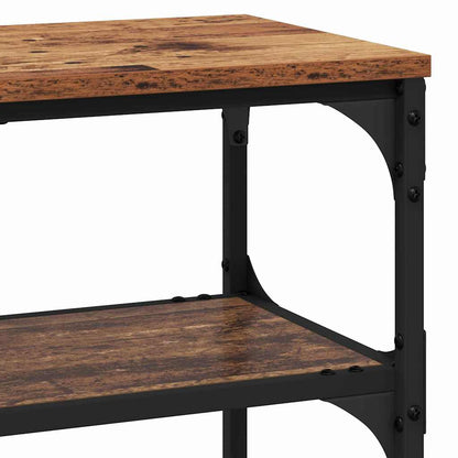 vidaXL Konsolentisch mit Regal Altholz 100 x 30 x 75 cm Holzwerkstoff
