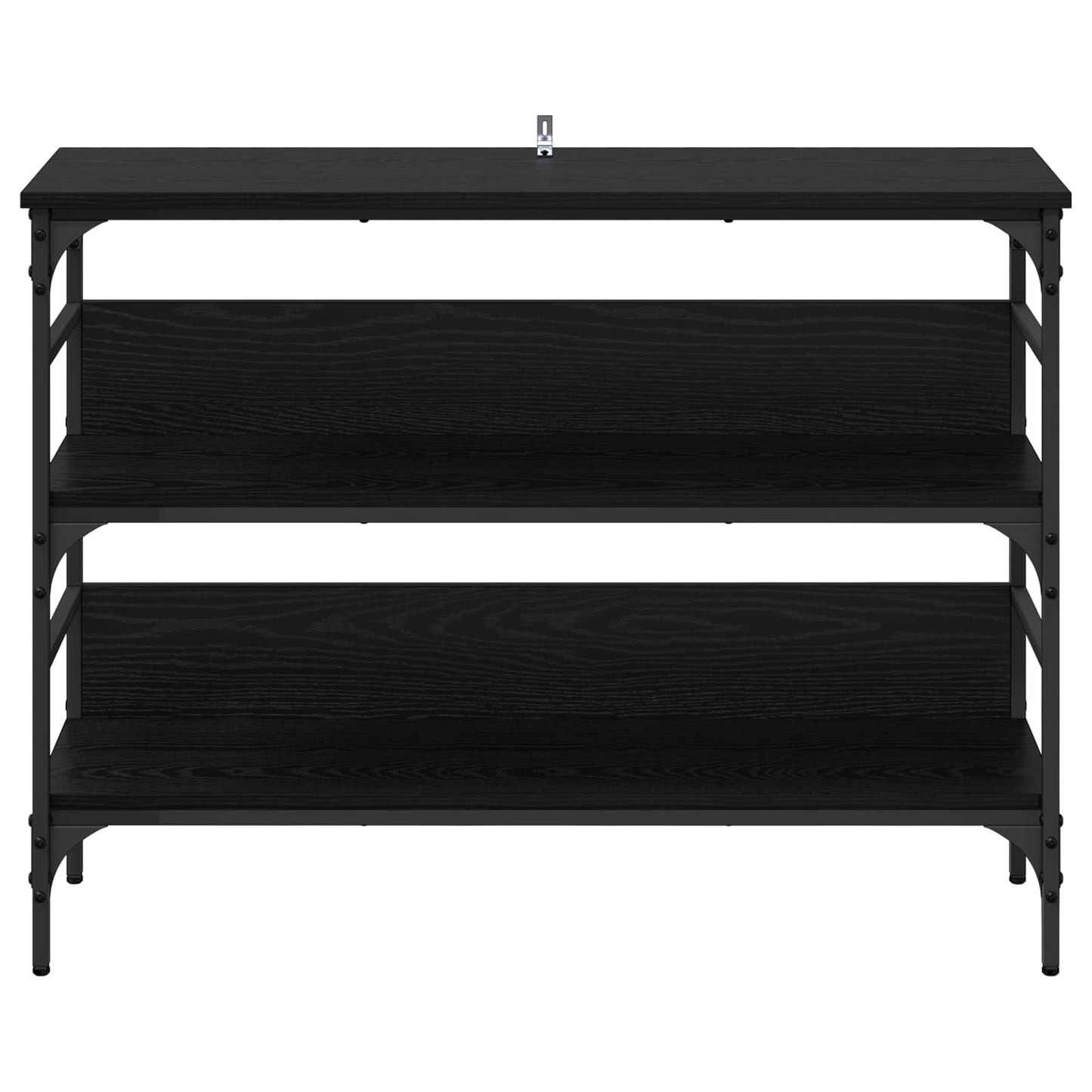 vidaXL Konsolentisch mit Regal Schwarz Eichen-Optik 100 x 32 x 75 cm