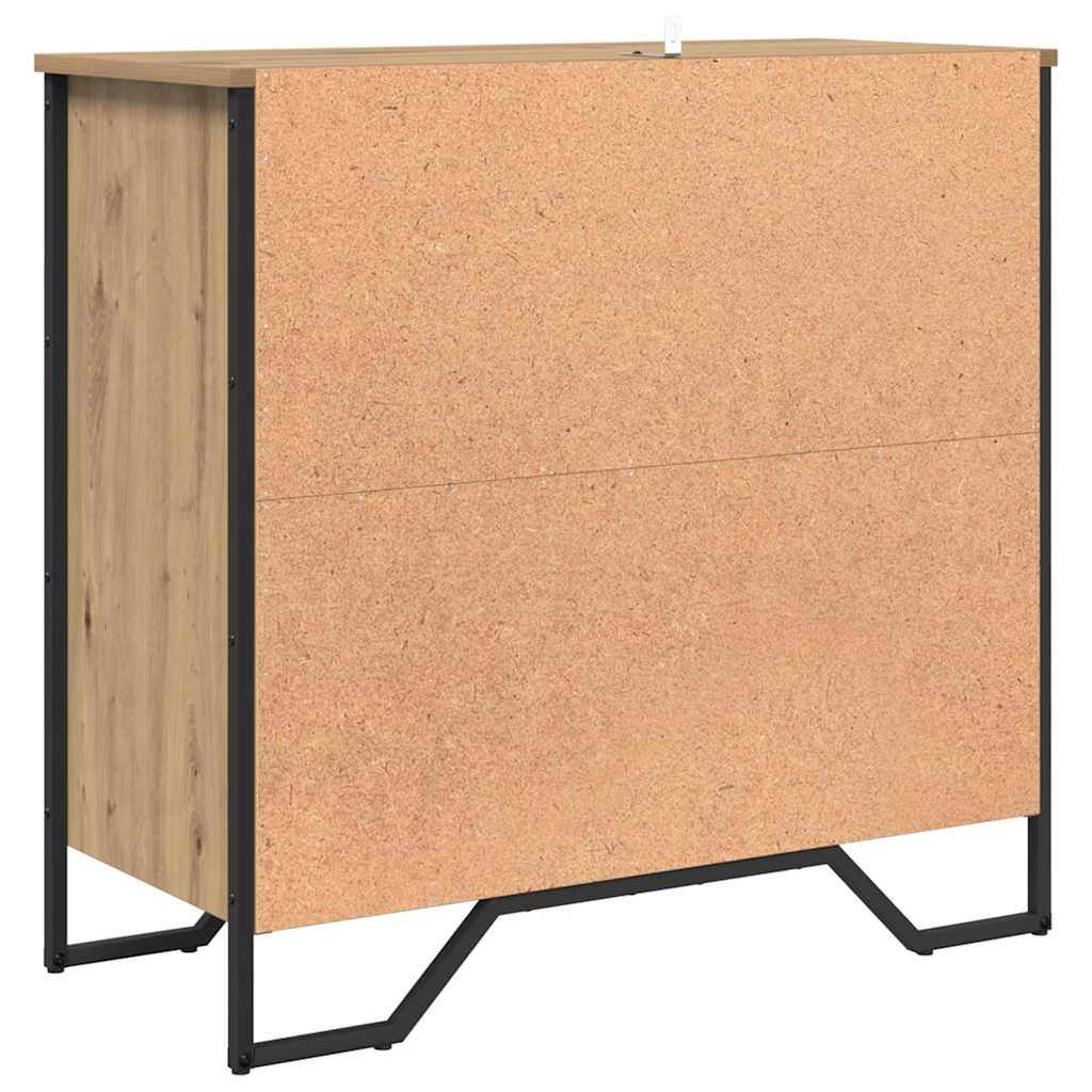 vidaXL Sideboard Artisan-Eiche 78 x 35 x 74.5 cm
