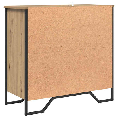 vidaXL Sideboard Artisan-Eiche 78 x 35 x 74.5 cm