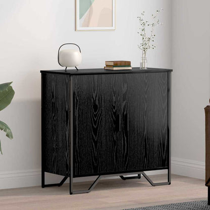 vidaXL Sideboard Schwarz Eichen-Optik 78 x 35 x 74.5 cm