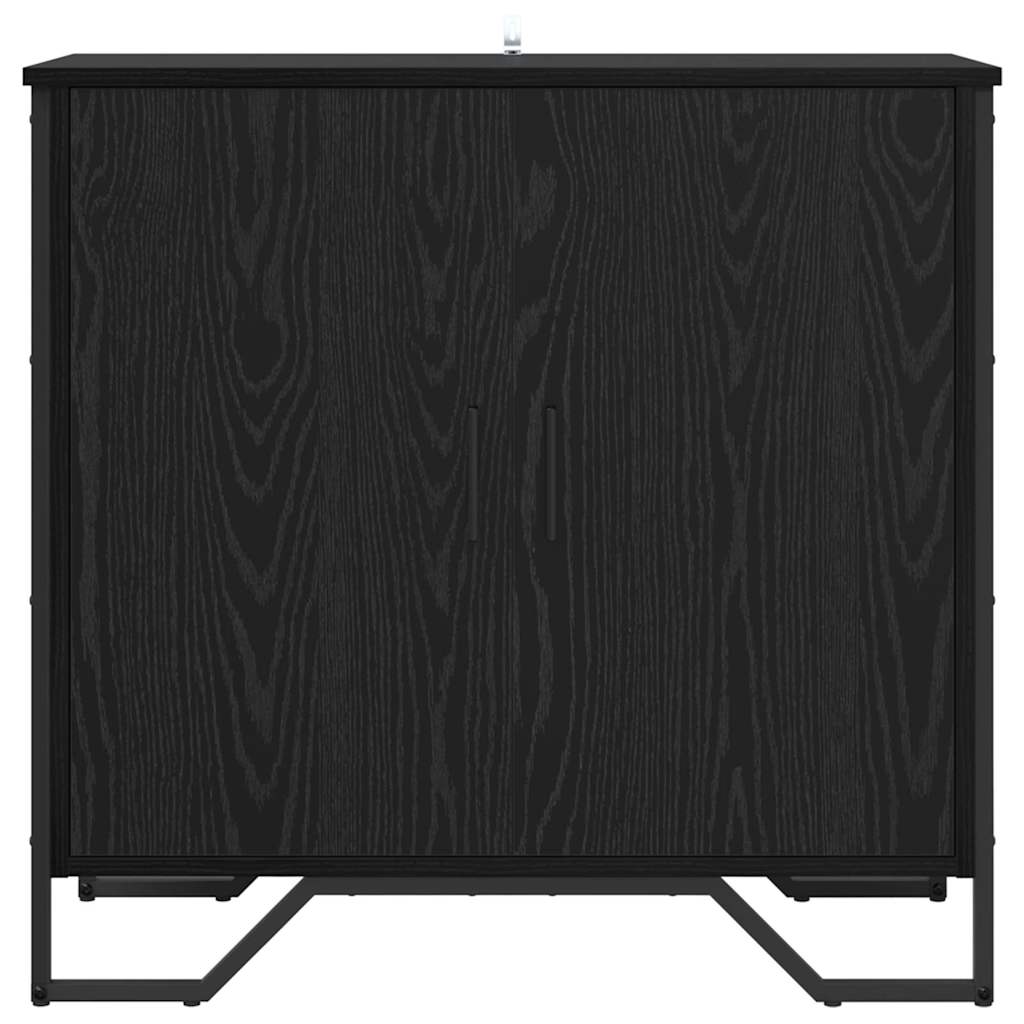 vidaXL Sideboard Schwarz Eichen-Optik 78 x 35 x 74.5 cm