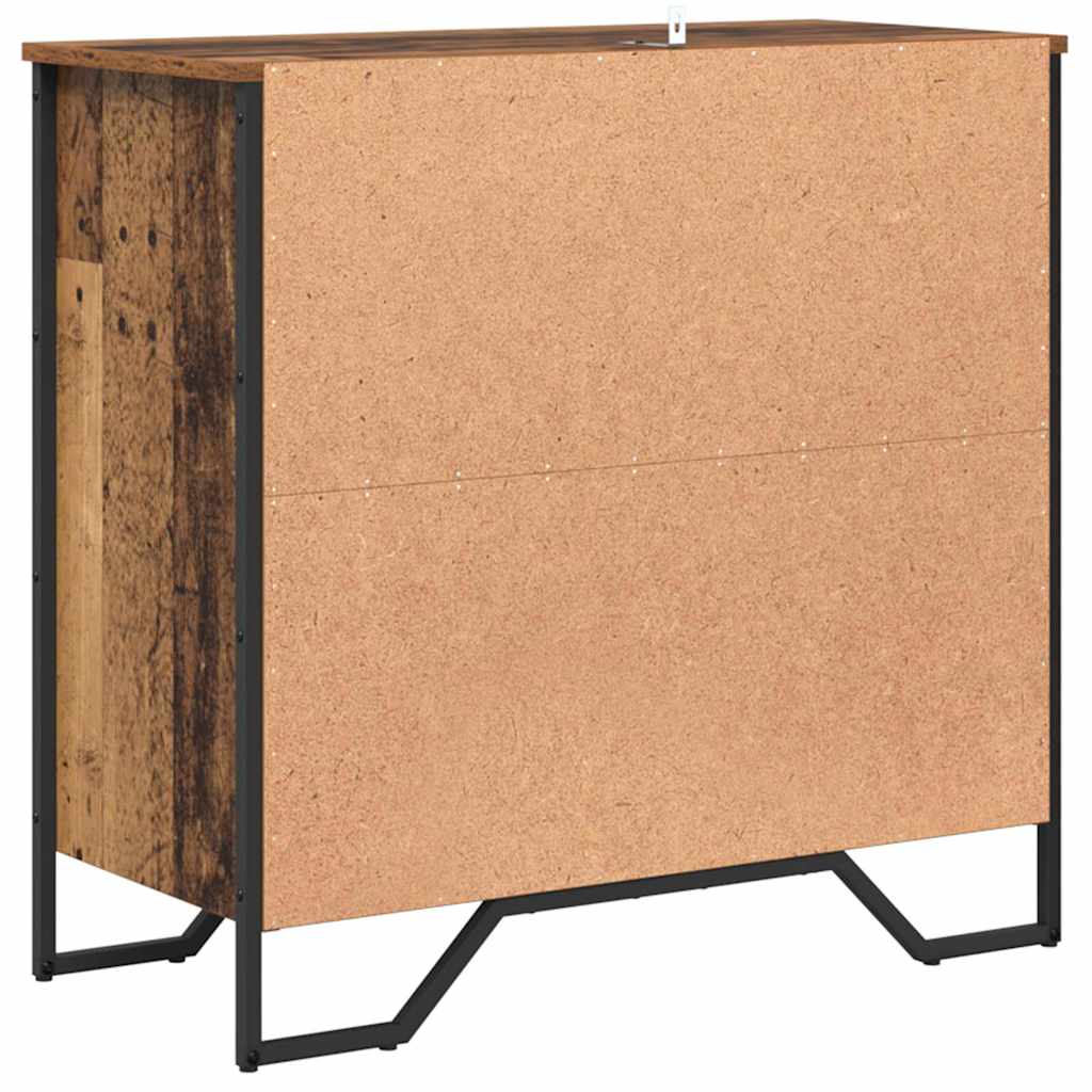vidaXL Sideboard mit Schubladen Altholz 79,5 x 35,5 x 74,5 cm