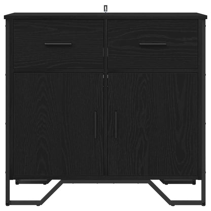 vidaXL Sideboard Schwarz Eichen-Optik 79,5 x 35,5 x 74,5 cm