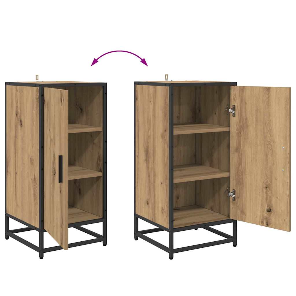 vidaXL Sideboard Artisan-Eiche 35,5 x 35 x 76 cm