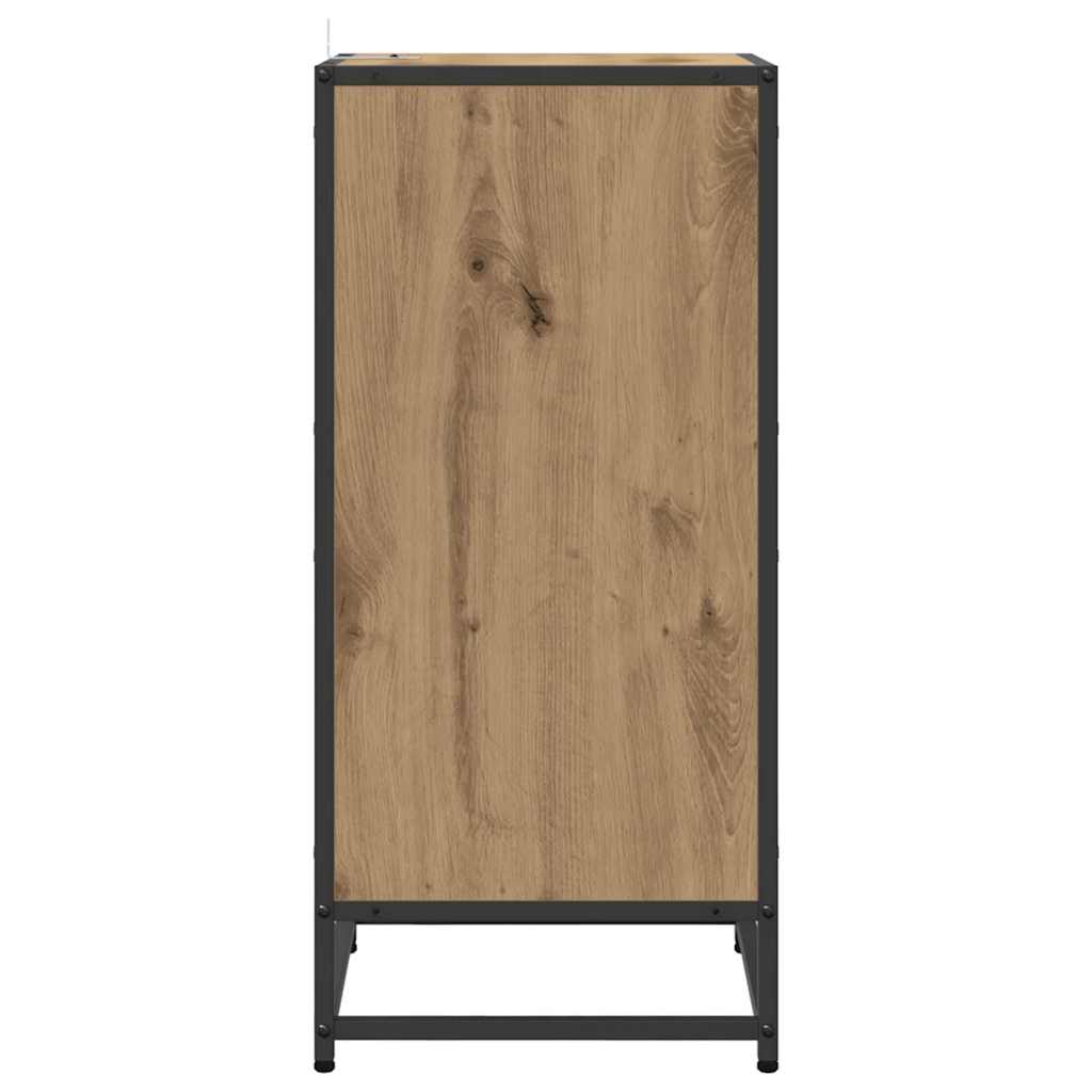 vidaXL Sideboard Artisan-Eiche 35,5 x 35 x 76 cm