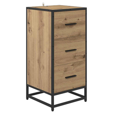 vidaXL Sideboard Artisan-Eiche 35,5 x 35 x 76 cm