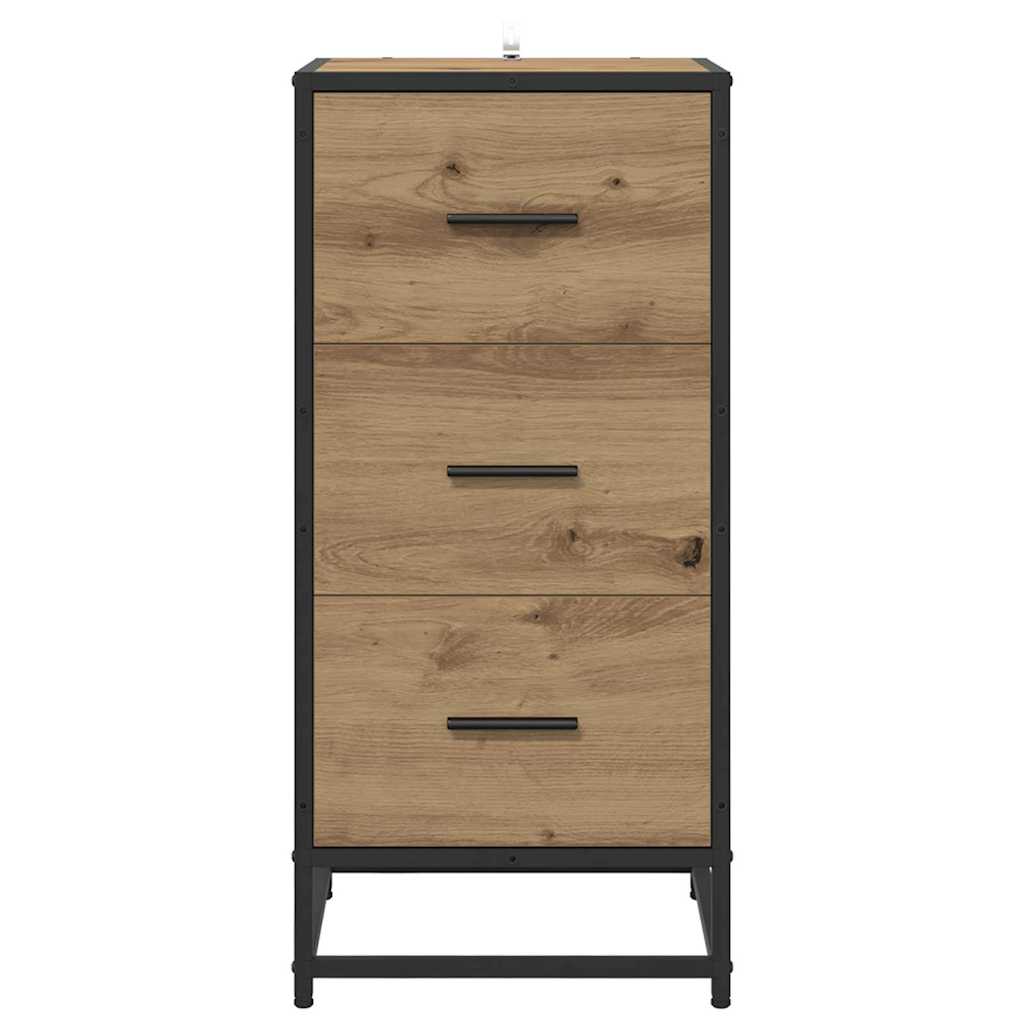 vidaXL Sideboard Artisan-Eiche 35,5 x 35 x 76 cm