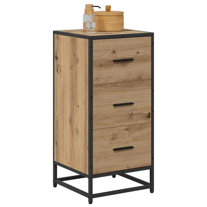 vidaXL Sideboard Artisan-Eiche 35,5 x 35 x 76 cm