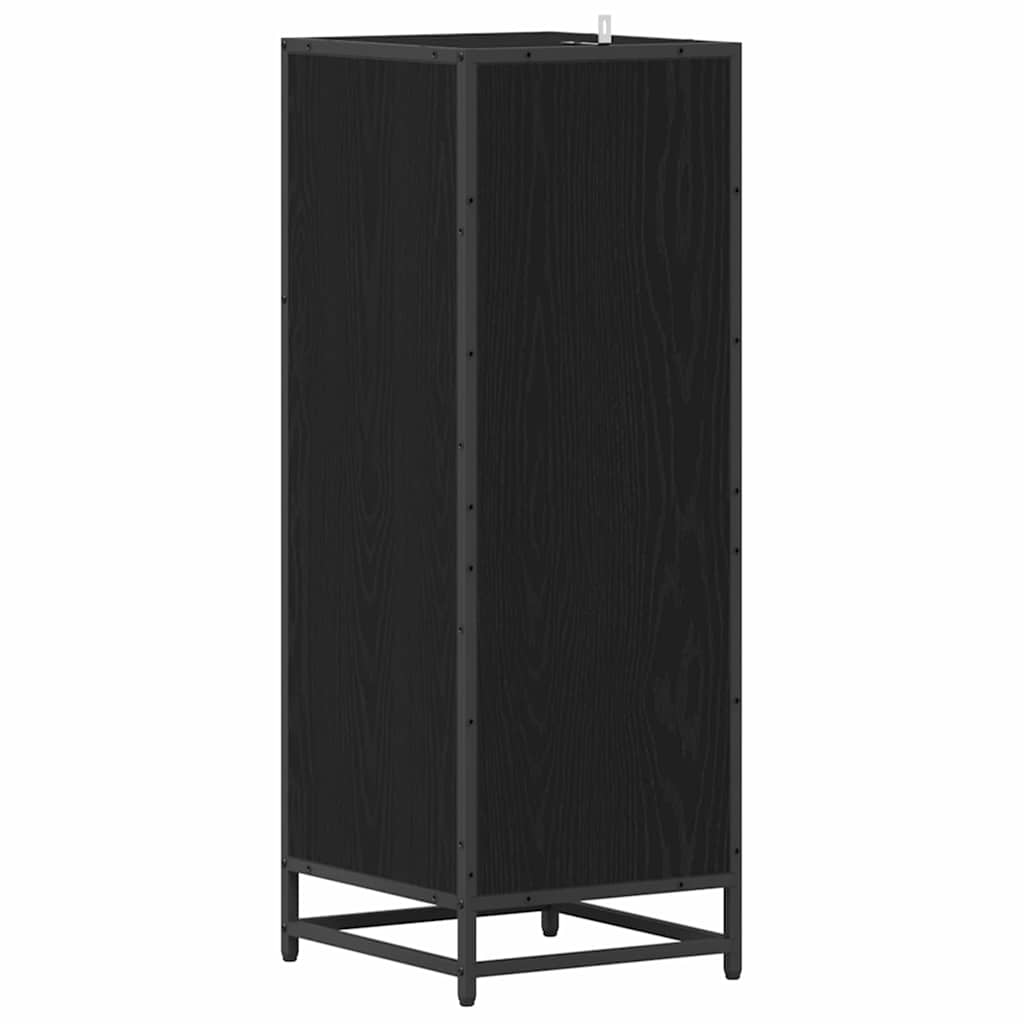 Badezimmermöbel-Set Schwarz Eichen-Optik 35 x 37,5 x 100 cm