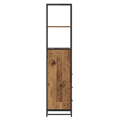 vidaXL Badezimmermöbel-Set Altholz 35 x 37,5 x 166 cm Holzwerkstoff