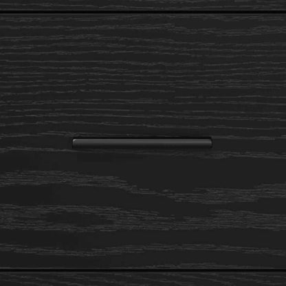 Badezimmermöbel-Set Schwarz Eichen-Optik 35 x 37,5 x 166 cm