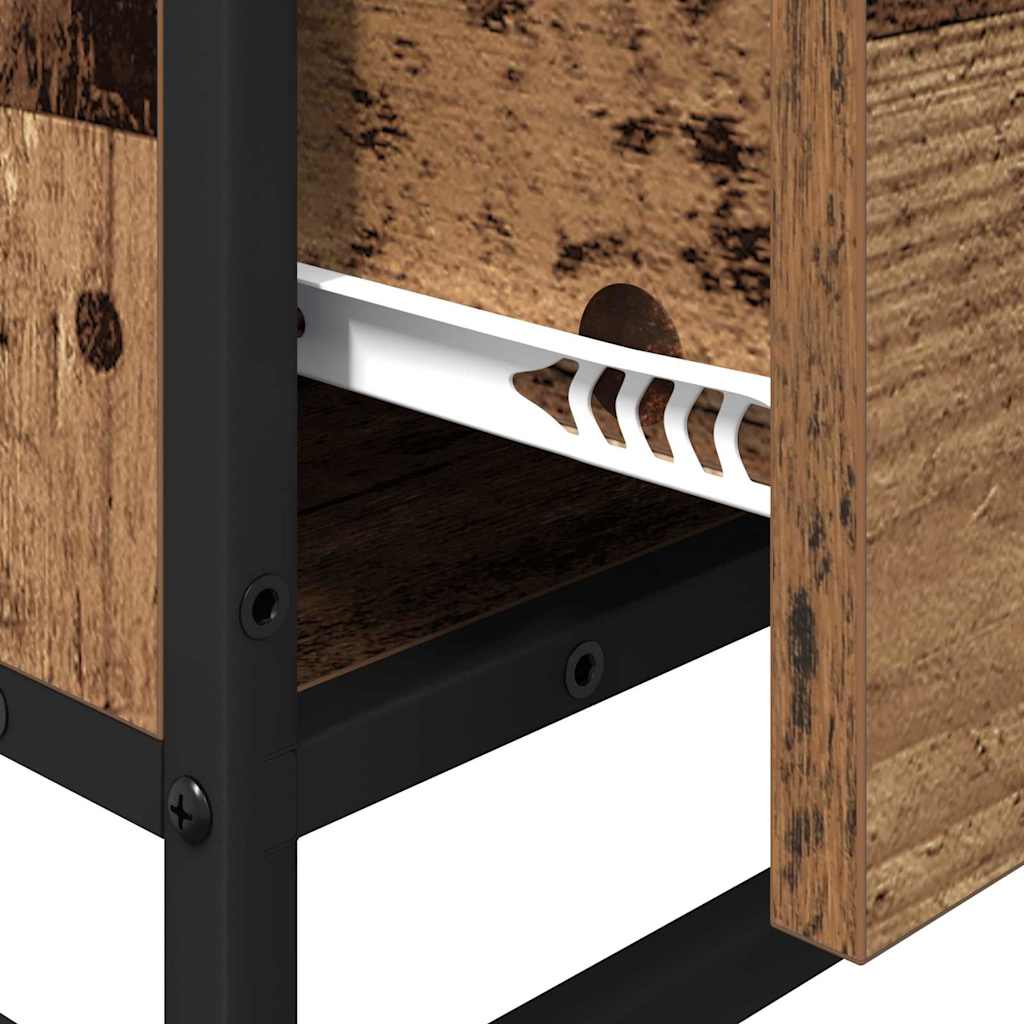 vidaXL Badezimmermöbel-Set Altholz 35 x 37,5 x 100 cm Holzwerkstoff