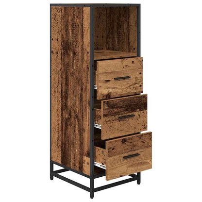 vidaXL Badezimmermöbel-Set Altholz 35 x 37,5 x 100 cm Holzwerkstoff