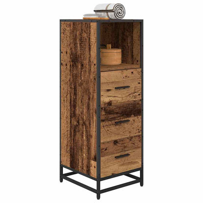 vidaXL Badezimmermöbel-Set Altholz 35 x 37,5 x 100 cm Holzwerkstoff