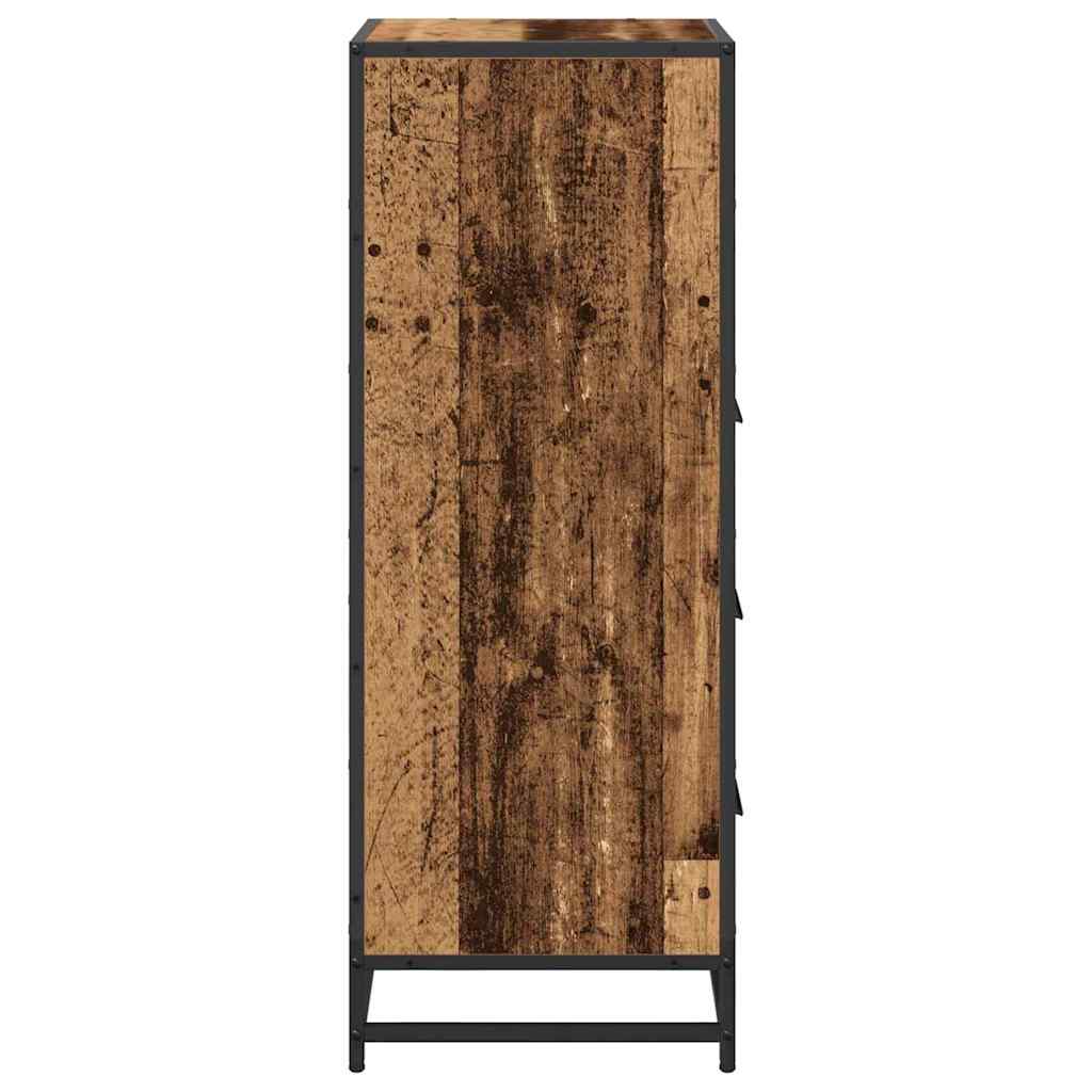 vidaXL Badezimmermöbel-Set Altholz 35 x 37,5 x 100 cm Holzwerkstoff