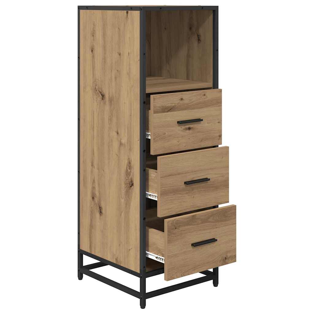 vidaXL Badezimmermöbel-Set mit Regal Artisan-Eiche 35 x 37,5 x 100 cm