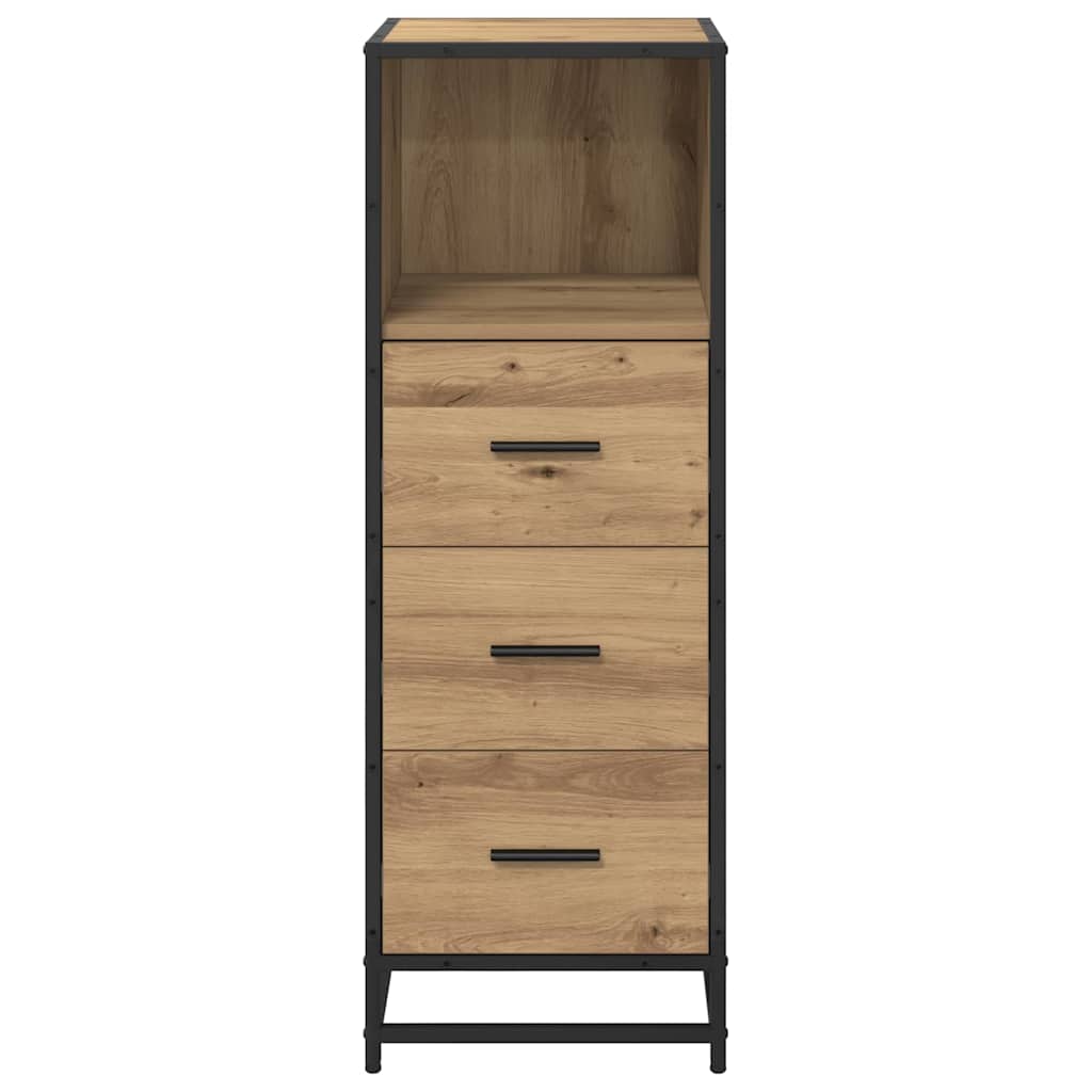 vidaXL Badezimmermöbel-Set mit Regal Artisan-Eiche 35 x 37,5 x 100 cm