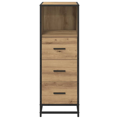 vidaXL Badezimmermöbel-Set mit Regal Artisan-Eiche 35 x 37,5 x 100 cm